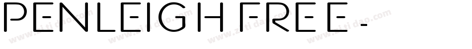Penleigh FREE字体转换